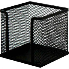 Бокс для бумажного блока "deVENTE" 9,5x9,5x6 см, сетчатый металлический, черный