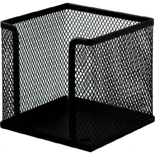 Бокс для бумажного блока "deVENTE" 9,5x9,5x6 см, сетчатый металлический, черный