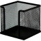Бокс для бумажного блока "deVENTE" 9,5x9,5x6 см, сетчатый металлический, черный