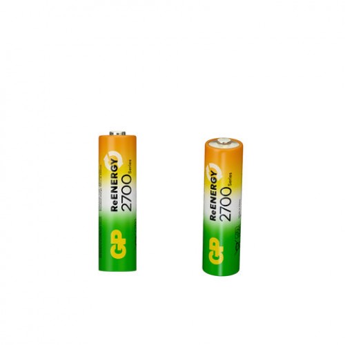 Батарейки аккумуляторные GP ReEnergy Ni-Mh пальчиковые КОМПЛЕКТ 4 шт., АА (HR6), 2600mAh, 270AAHCRGY, 270AAHCRGY-2CRC