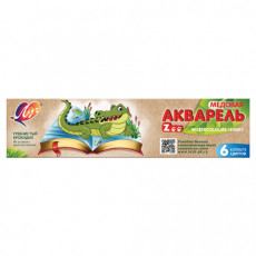 Краски акварельные ЛУЧ Zoo, 6 цветов, медовые, без кисти, картонная коробка, 19С1246-08 Краски акварельные ЛУЧ Zoo, 6 цветов, медовые, без кисти, картонная коробка, 19С1246-08