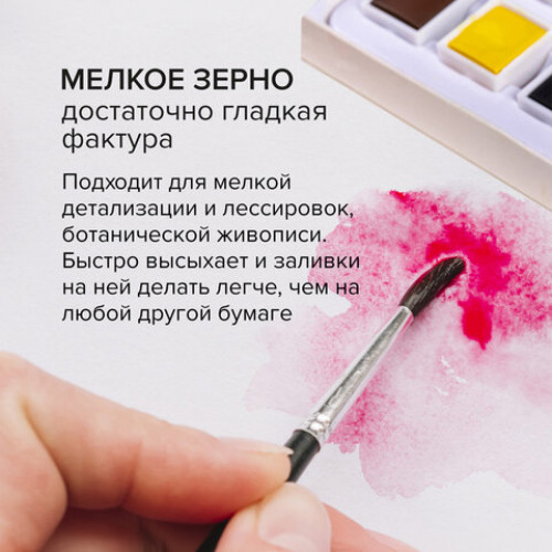 Папка для акварели А4, 20 л., 200 г/м2, 210х297 мм, BRAUBERG АКАДЕМИЯ, Оленёнок, 117746