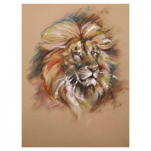 Альбом для пастели, картон СЕРЫЙ некрашенный 630 г/м2, 207х297 мм, 10 л., BRAUBERG ART CLASSIC, 105916