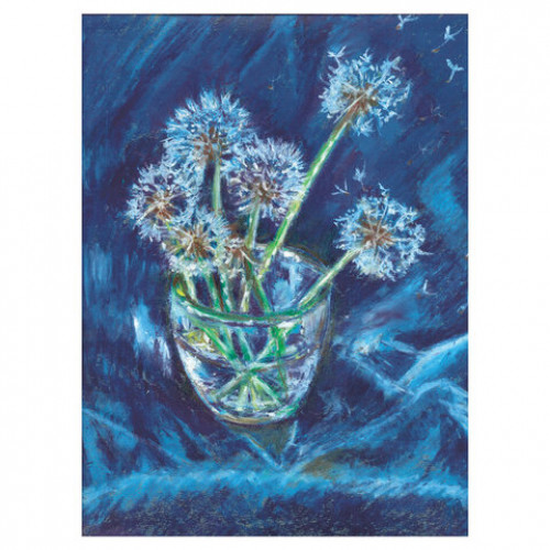 Альбом для пастели, картон СИНИЙ тонированный 630 г/м2, 207x297 мм, 10 л., BRAUBERG ART CLASSIC, 105919