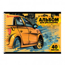 Альбом для рисования, А4, 40 л., гребень, обложка картон, BRAUBERG ЭКО, 205х290 мм, Форсаж (1 вид), 105106 Альбом для рисования, А4, 40 л., гребень, обложка картон, BRAUBERG ЭКО, 205х290 мм, Форсаж (1 вид), 105106