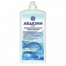 Антисептик для рук и поверхностей спиртосодержащий (64%) 1л АБДЕЗИН-АКТИВ, дезинфицирующий, жидкость