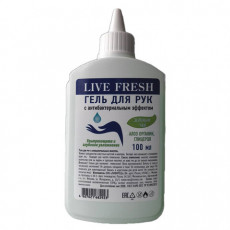 Антисептик-гель для рук спиртосодержащий (70%) 100мл LIVE FRESH, ассорти