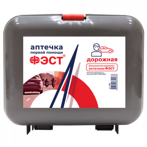 Аптечка первой помощи Дорожная ФЭСТ, пластиковый кейс, 1288