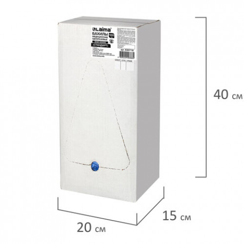 Бахилы КОМПЛЕКТ 2000 шт. (1000 пар) в упаковке, СТАНДАРТ, размер 40х14 см, 2,8 г, ПНД, LAIMA, 630718