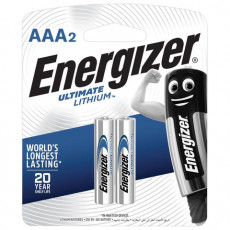 Батарейки КОМПЛЕКТ 2 шт., ENERGIZER Ultimate Lithium, AAA (FR03, 24А), литиевые, мизинчиковые, блистер, 639170 Батарейки КОМПЛЕКТ 2 шт., ENERGIZER Ultimate Lithium, AAA (FR03, 24А), литиевые, мизинчиковые, блистер, 639170
