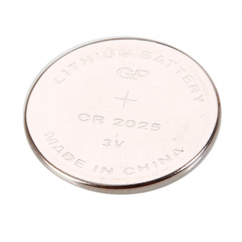 Батарейка GP Lithium, CR2025, литиевая, 1 шт., в блистере (отрывной блок), CR2025-7C5, CR2025-7CR5