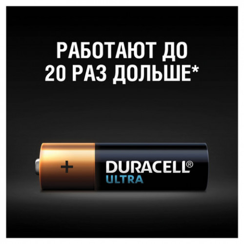 Батарейки КОМПЛЕКТ 8 шт., DURACELL Ultra, AA (LR06, 15А), алкалиновые, пальчиковые, блистер