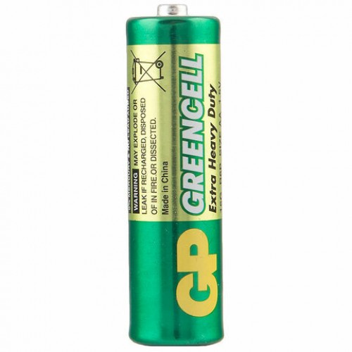 Батарейки КОМПЛЕКТ 4 шт. GP GreenCell AA (R6, 15G), солевые, пальчиковые, блистер, 15, 15G-2CR4