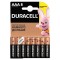 Батарейки КОМПЛЕКТ 8 шт., DURACELL Basic, AAA (LR03, 24А), алкалиновые, мизинчиковые, блистер, 81267262