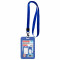 Бейдж вертикальный (85х54 мм), лента 45 см с карабином, СЛАЙДЕР, синий, BRAUBERG EXTRA, 238830 Бейдж вертикальный (85х54 мм), лента 45 см с карабином, СЛАЙДЕР, синий, BRAUBERG EXTRA, 238830