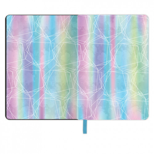 Блокнот МАЛЫЙ ФОРМАТ (100х150 мм) А6, BRAUBERG VISTA Gradient, под кожу, гибкий, срез фольга, 80 л., 112101