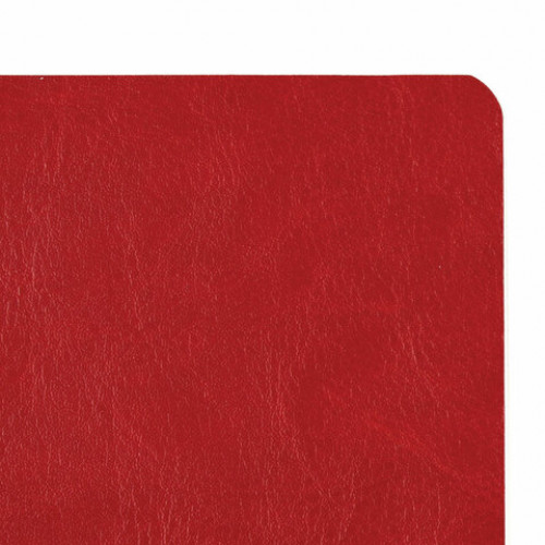 Блокнот МАЛЫЙ ФОРМАТ (100x150 мм) А6, BRAUBERG Metropolis Ultra, под кожу, 80 л., клетка, красный, 111026