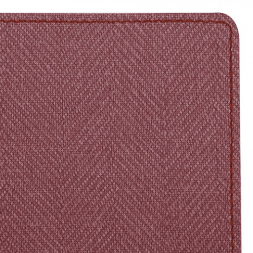 Блокнот А5 (148x213 мм), BRAUBERG Tweed, 112 л., гибкий, под ткань, линия, бордовый, 110963