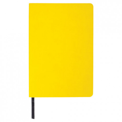 Блокнот А5 (148x218 мм), BRAUBERG Metropolis Mix, под кожу, 80 л., клетка, желтый, 111038