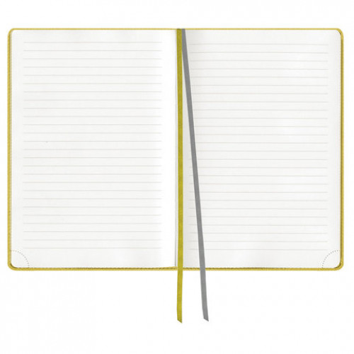 Блокнот А5 (148x213 мм), BRAUBERG Tweed, 112 л., гибкий, под ткань, линия, желтый, 110967