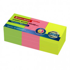 Блоки самоклеящиеся EXTRA STICKY BRAUBERG (Германия), НЕОНОВЫЕ, 40х50 мм, НАБОР 12 шт. по 100 л., 3 цвета, 112415 Блоки самоклеящиеся EXTRA STICKY BRAUBERG (Германия), НЕОНОВЫЕ, 40х50 мм, НАБОР 12 шт. по 100 л., 3 цвета, 112415