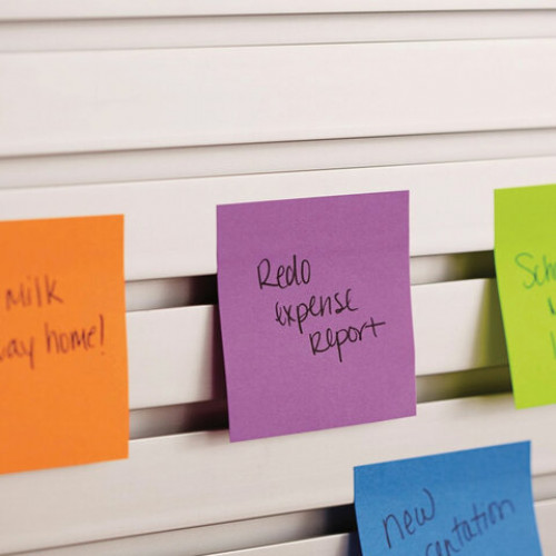 Блоки самоклеящиеся (стикер) POST-IT ORIGINAL Неоновая радуга 76х76 мм, КОМПЛЕКТ 24 шт. по 100 л., CP654-NP24