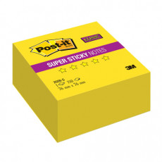 Блок самоклеящийся (стикер) POST-IT Super Sticky, 76х76 мм, 350 л., неоновый желтый, 2028-S Блок самоклеящийся (стикер) POST-IT Super Sticky, 76х76 мм, 350 л., неоновый желтый, 2028-S