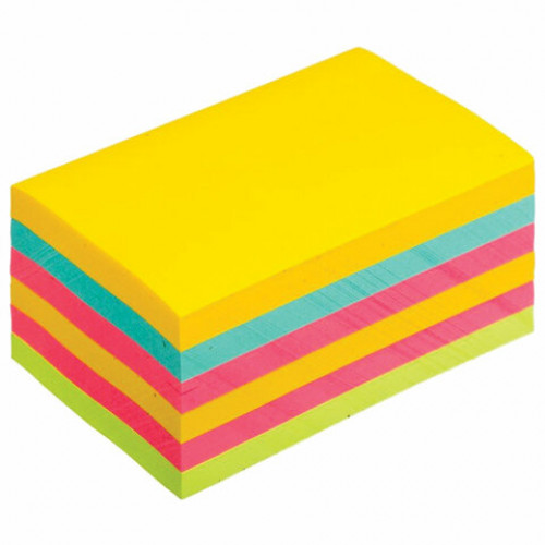 Блоки самоклеящиеся (стикер) POST-IT Радуга Плюс 76х127 мм, КОМПЛЕКТ 6 шт. по 100 листов, ассорти, 655-RNBW
