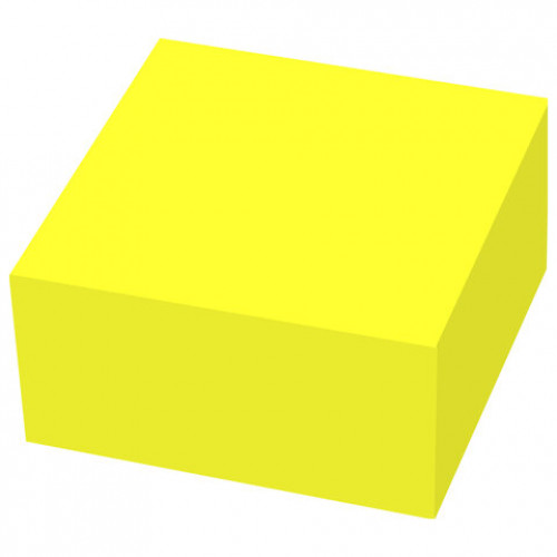 Блок самоклеящийся (стикеры) EXTRA STICKY BRAUBERG (Германия), НЕОНОВЫЙ, 75х75 мм, 400 л., желтый, 112423