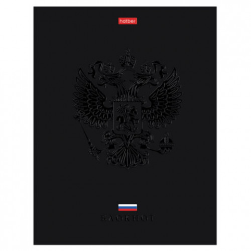 Блокнот А5 167х216 мм, 80 л., твёрдый, клетка, матовая ламинация, лак, блок 5 цв., HATBER, Россия, 085282, 80ББ5лолВ130989