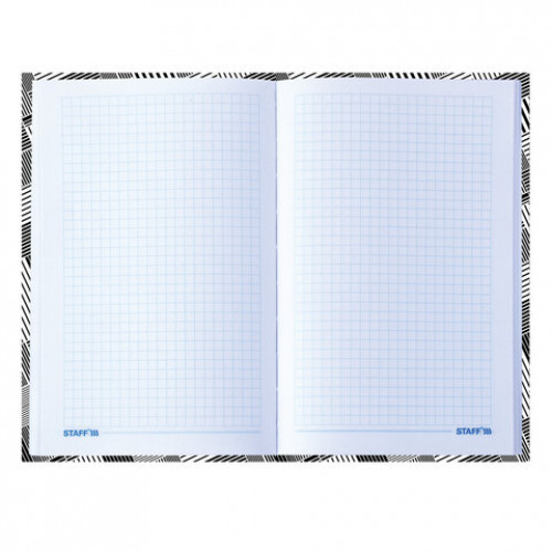 Блокнот (135х206 мм) А5 STAFF, 80 л., твердый, клетка, Pattern, 111601
