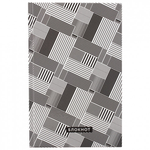 Блокнот (135х206 мм) А5 STAFF, 80 л., твердый, клетка, Pattern, 111601