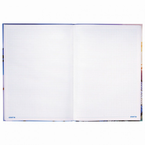 Блокнот БОЛЬШОЙ ФОРМАТ (215х295 мм) А4, 80 л., твердый, клетка, STAFF, City, 111596