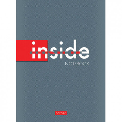Блокнот МАЛЫЙ ФОРМАТ А6 (105х145 мм) 32 л., скоба, ламинированная бумага, HATBER, INSIDE, 32Б6B1