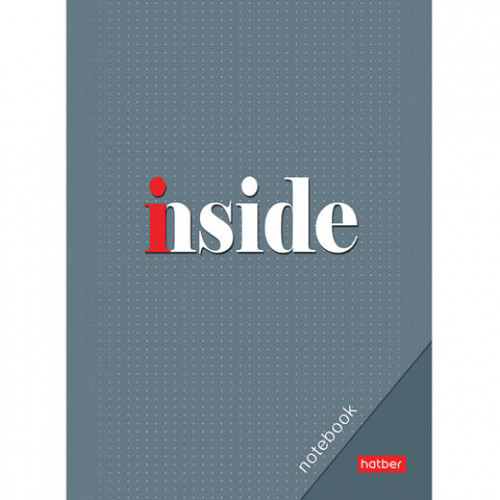 Блокнот МАЛЫЙ ФОРМАТ А6 (105х145 мм) 32 л., скоба, ламинированная бумага, HATBER, INSIDE, 32Б6B1