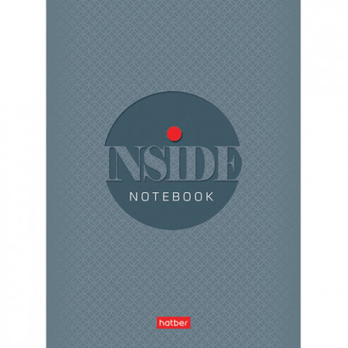 Блокнот МАЛЫЙ ФОРМАТ А6 (105х145 мм) 32 л., скоба, ламинированная бумага, HATBER, INSIDE, 32Б6B1