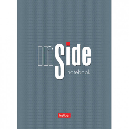 Блокнот МАЛЫЙ ФОРМАТ А6 (105х145 мм) 32 л., скоба, ламинированная бумага, HATBER, INSIDE, 32Б6B1