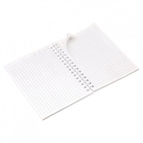 Блокнот МАЛЫЙ ФОРМАТ А6, 80 л., гребень, бумвинил METALLIC, клетка, HATBER, зеленый, 086313, 80ЗК6бвВ1гр