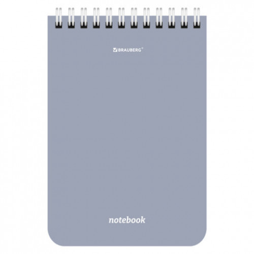 Блокнот МАЛЫЙ ФОРМАТ А6 108х145мм, 40 л., гребень, картон, клетка, BRAUBERG, КС МОРАНДИ, 118554