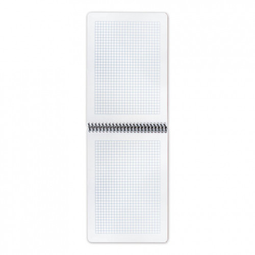 Блокнот А5, 80 л., спираль пластиковая, обложка пластик, клетка, BRAUBERG Metropolis, ЗЕЛЕНЫЙ, 110977