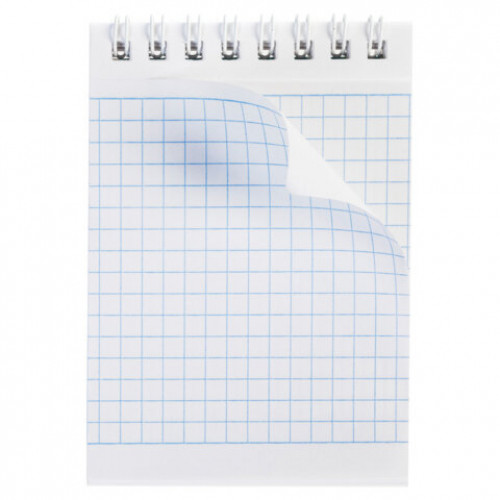 Блокнот МАЛЫЙ ФОРМАТ А7, 60 л., гребень, картон, клетка, HATBER, Веселый жираф, 081165, 60Б7В1гр