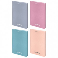 Блокнот А5 134х206мм, 80 л., твердый, клетка, BRAUBERG, МОРАНДИ, 118556