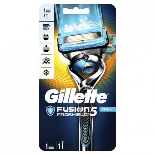 Бритва GILLETTE (Жиллет) Fusion ProShield Chill с 1 сменной кассетой, для мужчин, 50016200