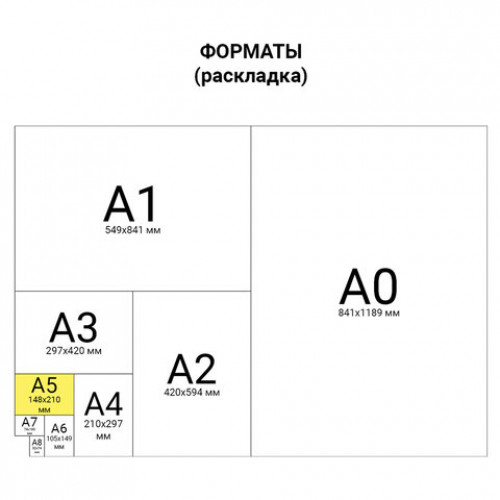 Бумага офисная МАЛОГО ФОРМАТА (148х210), А5, 80 г/м2, 500 л., марка А+, Германия, DATA COPY, 170% (CIE), 521839