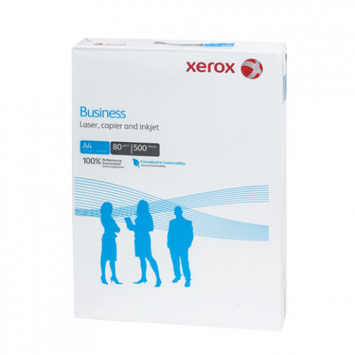 Бумага офисная А4, 80 г/м2, 500 л., марка В, XEROX BUSINESS, Финляндия, 164% (CIE), 003R91820