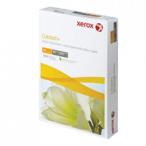 Бумага XEROX COLOTECH PLUS, А4, 90 г/м2, 500 л., для полноцветной лазерной печати, А++, Австрия, 170% (CIE), 003R98837