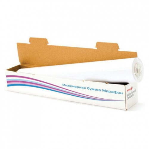 Рулон для плоттера 594 мм х 150 м х втулка 76 мм, 75 г/м2, белизна CIE 164%, Marathon XEROX 450L90238M