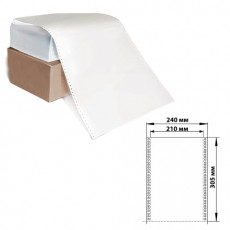 Бумага с отрывной перфорацией, 240х305 мм (12), 1600 листов, плотность 65 г/м2, белизна 98%