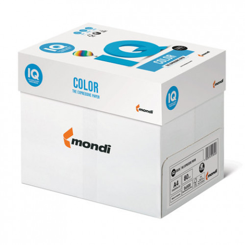 Бумага цветная IQ color, А4, 80 г/м2, 500 л., интенсив, зеленая липа, LG46