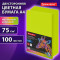 Бумага цветная BRAUBERG, А4, 75г/м, 100 л, НЕОН, зеленая, для офисной техники, 116671